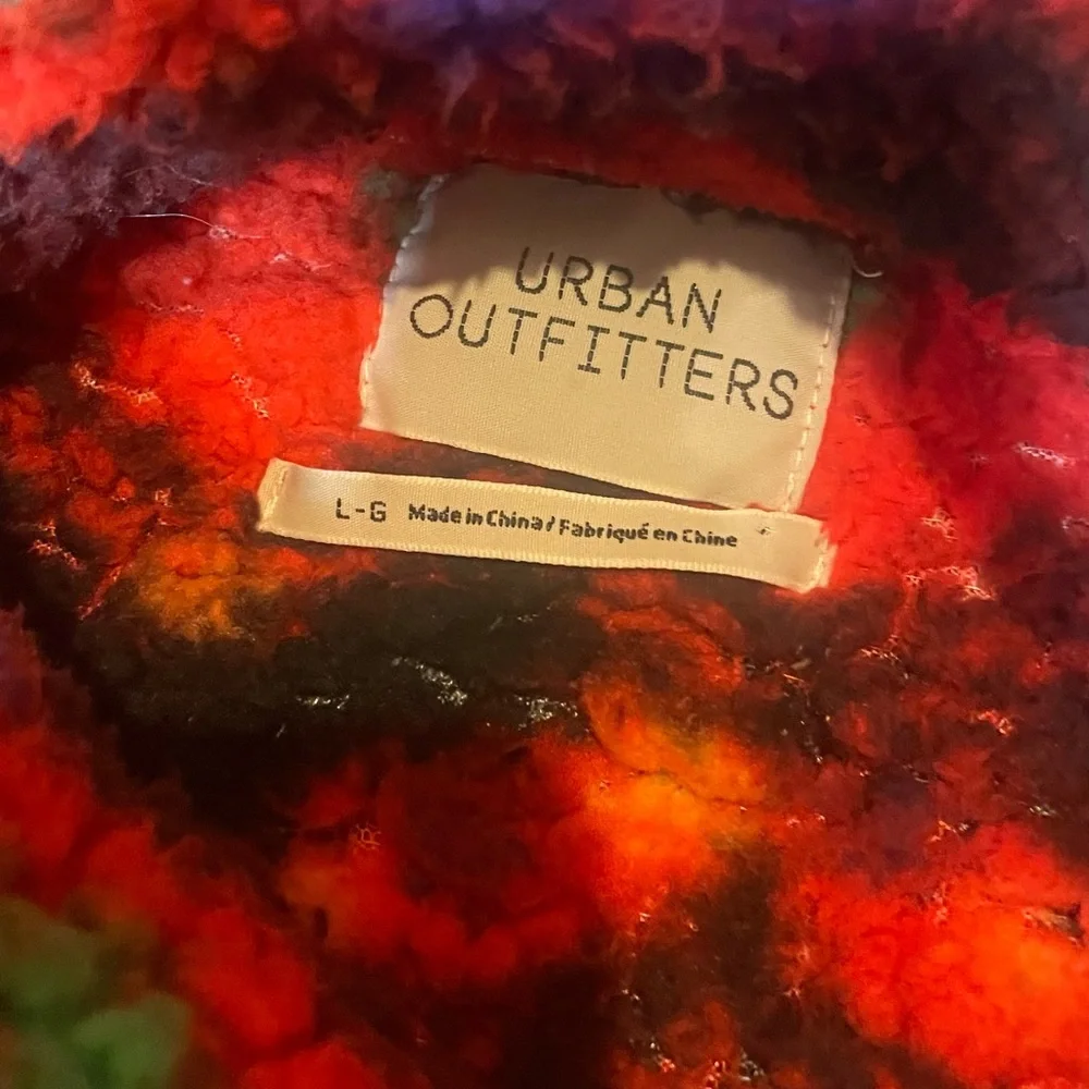 Urban Outfitters Quarter Zip Fleece Pullover Women's Size Large - Picture 3 of 4